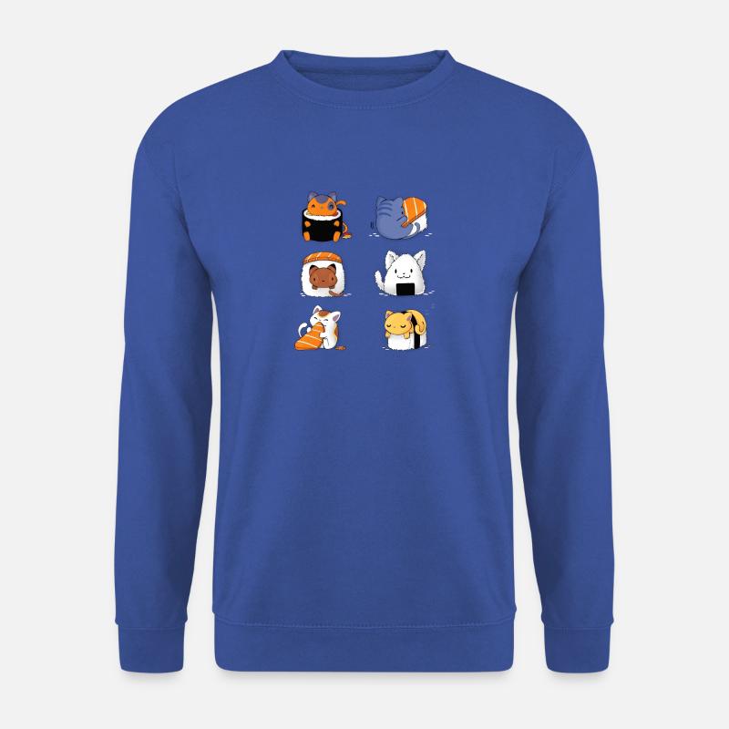 SUSHI KATZE - Unisex Pullover - Royalblau