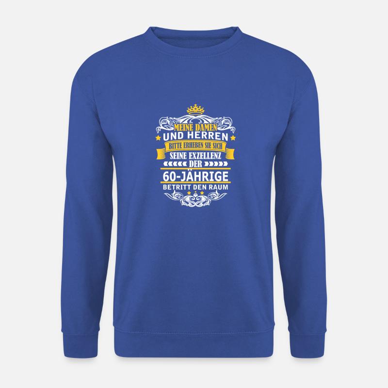 60-JÄHRIGE - Unisex Pullover - Royalblau