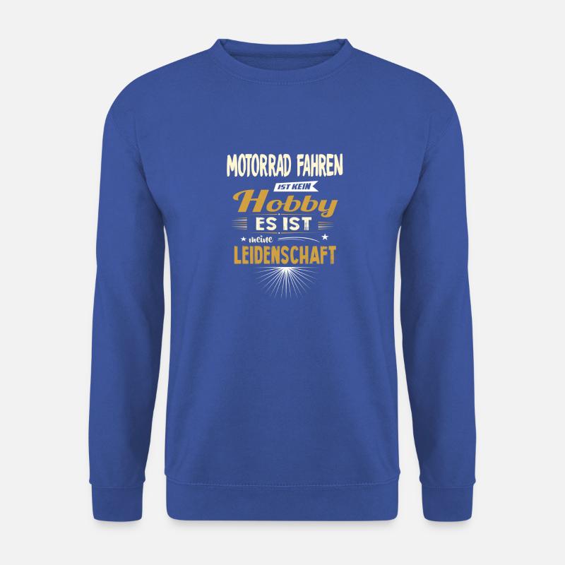 Biker Motorradfahrer motorrad leidenschaft - Unisex Pullover - Royalblau