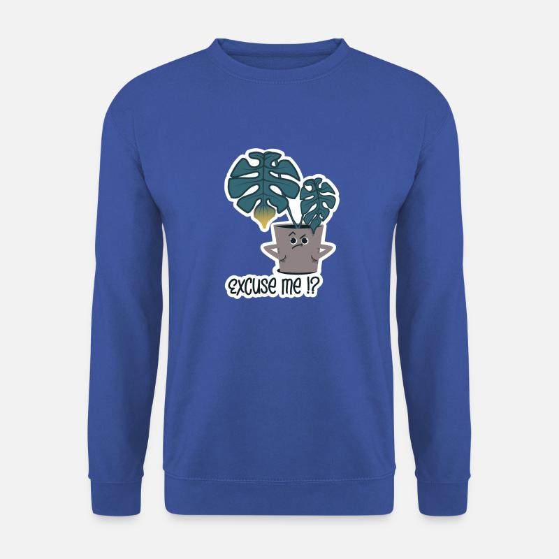 Pflanze - excuse me!? - Unisex Pullover - Royalblau