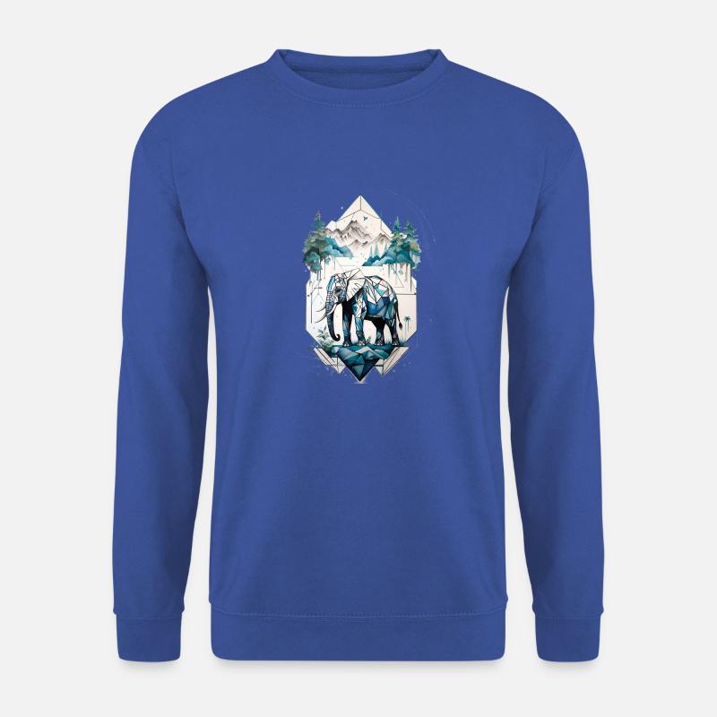 Elefant - Unisex Pullover - Royalblau