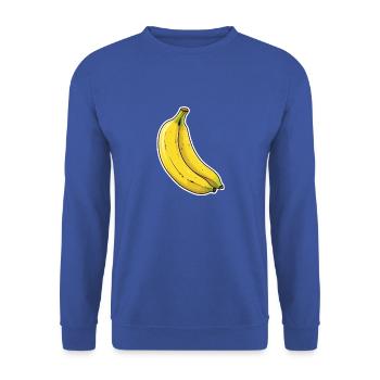 Duo banane - Sweat-shirt Unisexe - bleu royal - Devant - Alina (178cm) & Michal (187cm)