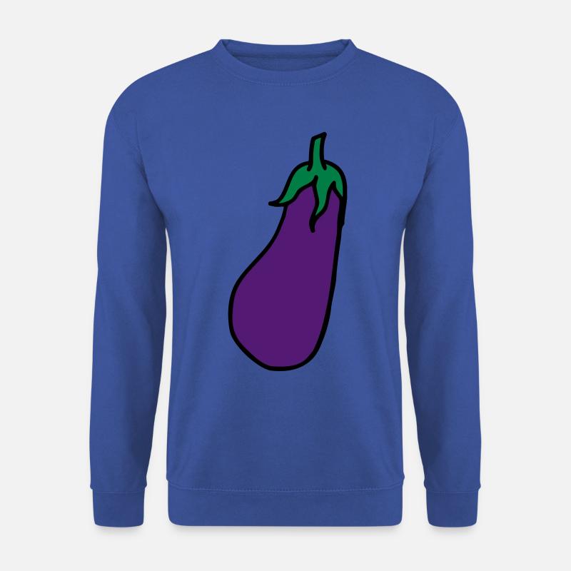 Aubergine Eggplant - Unisex Pullover - Royalblau