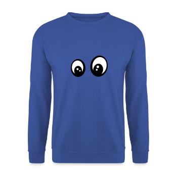 Yeux - Sweat-shirt Unisexe - bleu royal - Devant - Alina (178cm) & Michal (187cm)