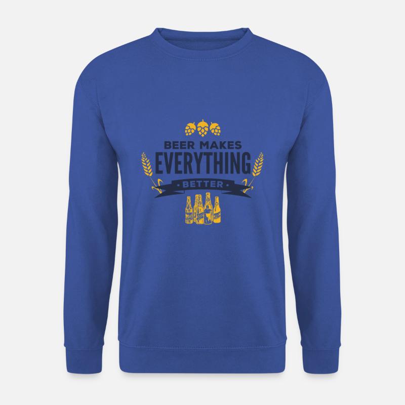 Beer makes everything better! - Unisex Sweatshirt - royal blue