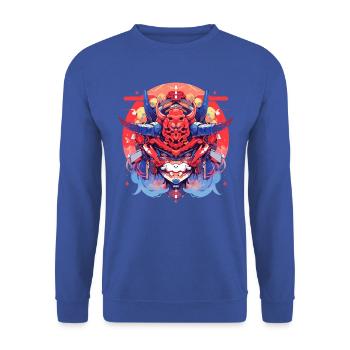 Gaki - Unisex Pullover - Royalblau - Vorne - Alina (178cm) & Michal (187cm)