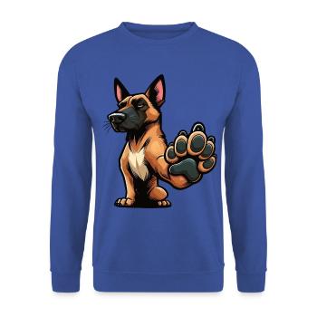 Malinois Belgian Shepherd Malinois Owner - Unisex Sweatshirt - royal blue - Front - Alina (178cm) & Michal (187cm)