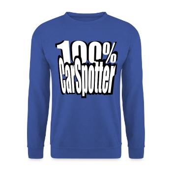 CarSpotter #car #carspotter Accessoire T-Shirt - Unisex Pullover - Royalblau - Vorne - Alina (178cm) & Michal (187cm)