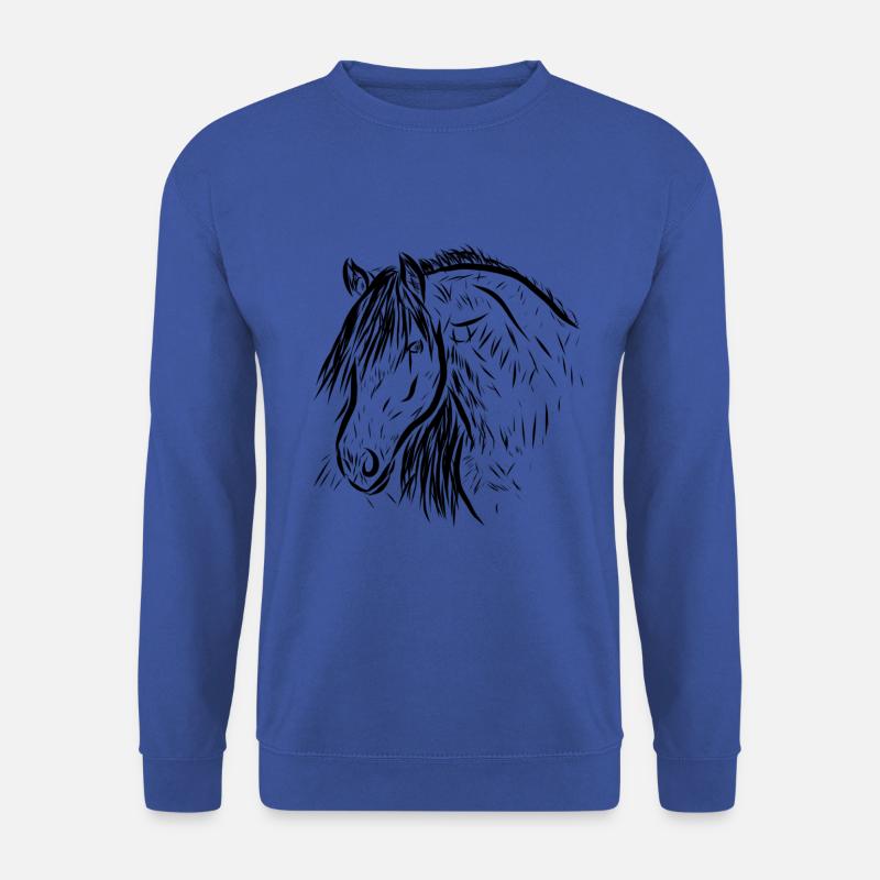 Pferd - Unisex Pullover - Royalblau