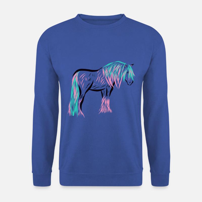 Pferd - Unisex Pullover - Royalblau
