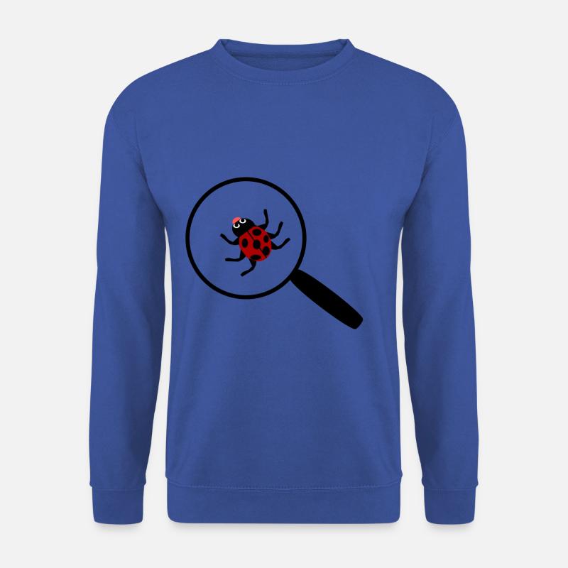 Marienkäfer unter der Lupe - Unisex Pullover - Royalblau