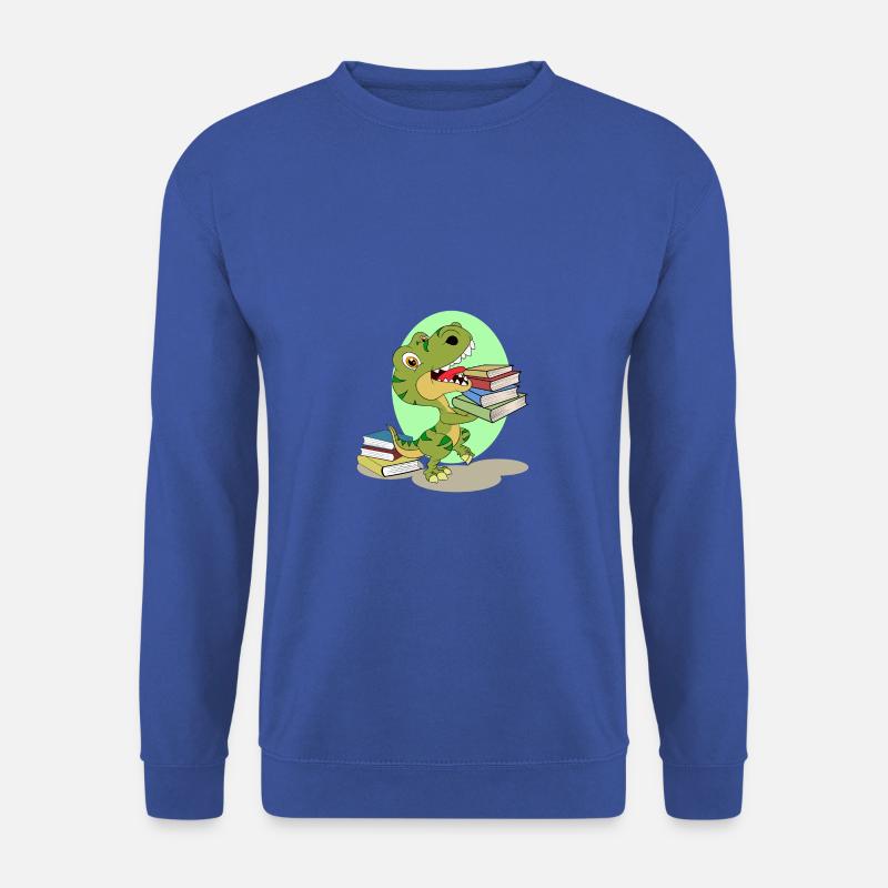 Dinosaurischer Bücher Junkie - Unisex Pullover - Royalblau