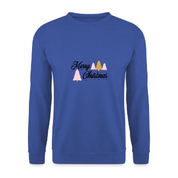 Joyeux sapin de Noël - Sweat-shirt Unisexe - bleu royal - Devant - Alina (178cm) & Michal (187cm)