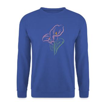 CALLA SoftPink - Unisex Pullover - Royalblau - Vorne - Alina (178cm) & Michal (187cm)