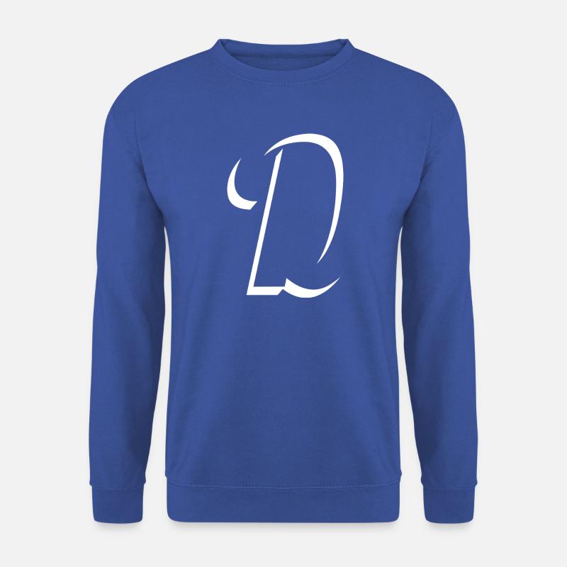 Letter D, Name, der Buchstabe D - Unisex Pullover - Royalblau