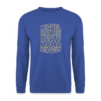 Mama Miguel - Unisex Pullover - Royalblau - Vorne - Alina (178cm) & Michal (187cm)