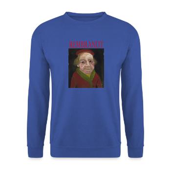 Rembrandt - Unisex Pullover - Royalblau - Vorne - Alina (178cm) & Michal (187cm)