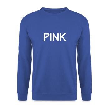pink - Unisex Sweatshirt - royal blue - Front - Alina (178cm) & Michal (187cm)
