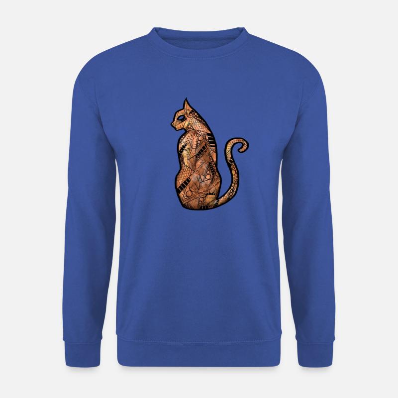 Katze - Unisex Pullover - Royalblau