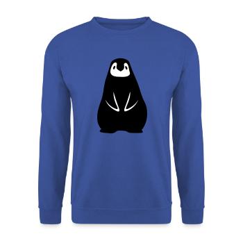 Penguin baby penguin child penguin baby gift idea - Unisex Sweatshirt - royal blue - Front - Alina (178cm) & Michal (187cm)