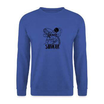 Shower singer Singing in the shower - Unisex Sweatshirt - royal blue - Front - Alina (178cm) & Michal (187cm)