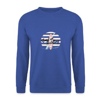 Stand Up Paddle SUP - Unisex Pullover - Royalblau - Vorne - Alina (178cm) & Michal (187cm)