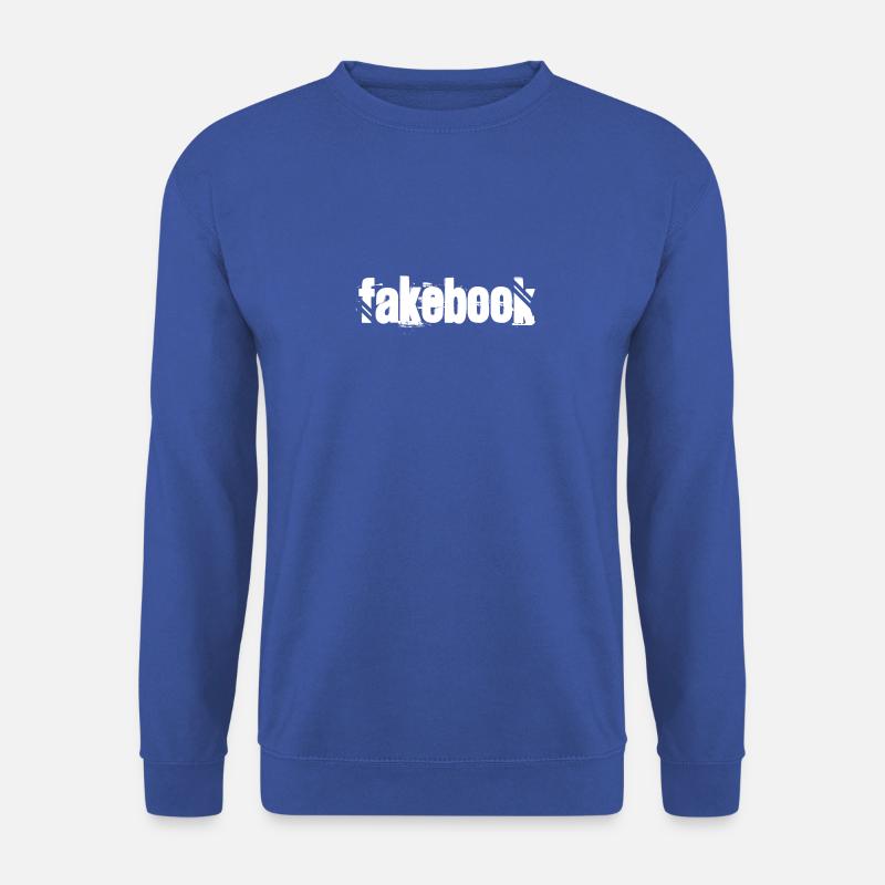 Grafik Fakebook Facebook Fake - Unisex Pullover - Royalblau