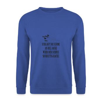 Bogenschießen - Unisex Pullover - Royalblau - Vorne - Alina (178cm) & Michal (187cm)