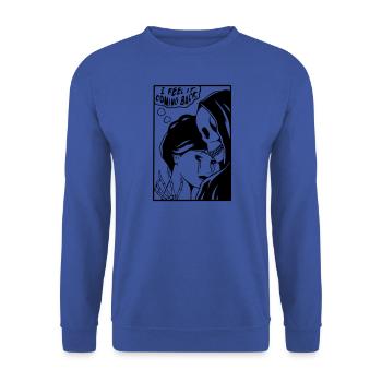comin back - Unisex Sweatshirt - royal blue - Front - Alina (178cm) & Michal (187cm)
