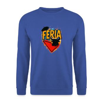 Feria – Baskenland - Unisex Pullover - Royalblau - Vorne - Alina (178cm) & Michal (187cm)