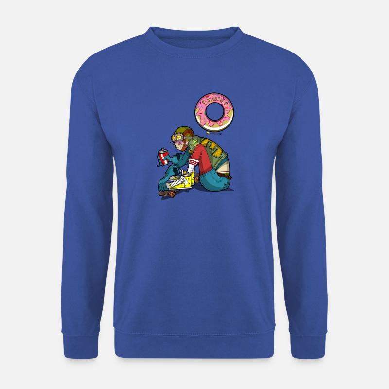 Skateboardfahrer - Unisex Pullover - Royalblau
