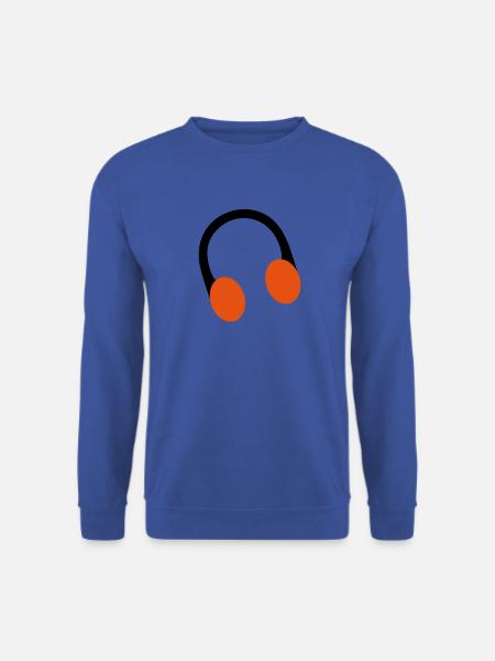 Retro-Over-Ear-Kopfhörer-Kopfhörer - Unisex Pullover - Royalblau