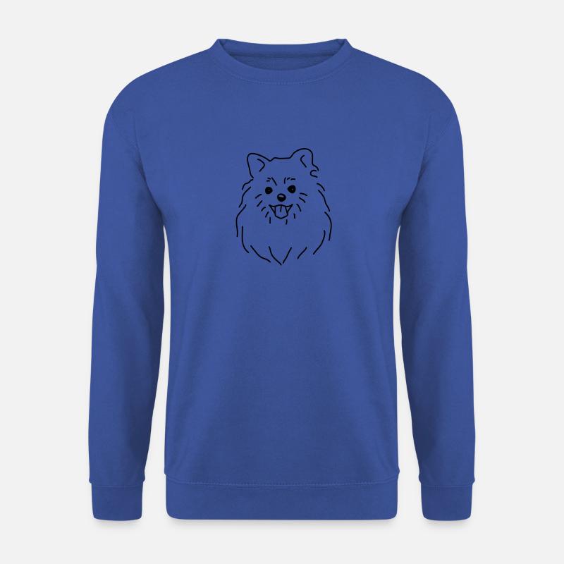 zwergspitz Pomeranian shirt tshirt hund spitz - Unisex Pullover - Royalblau