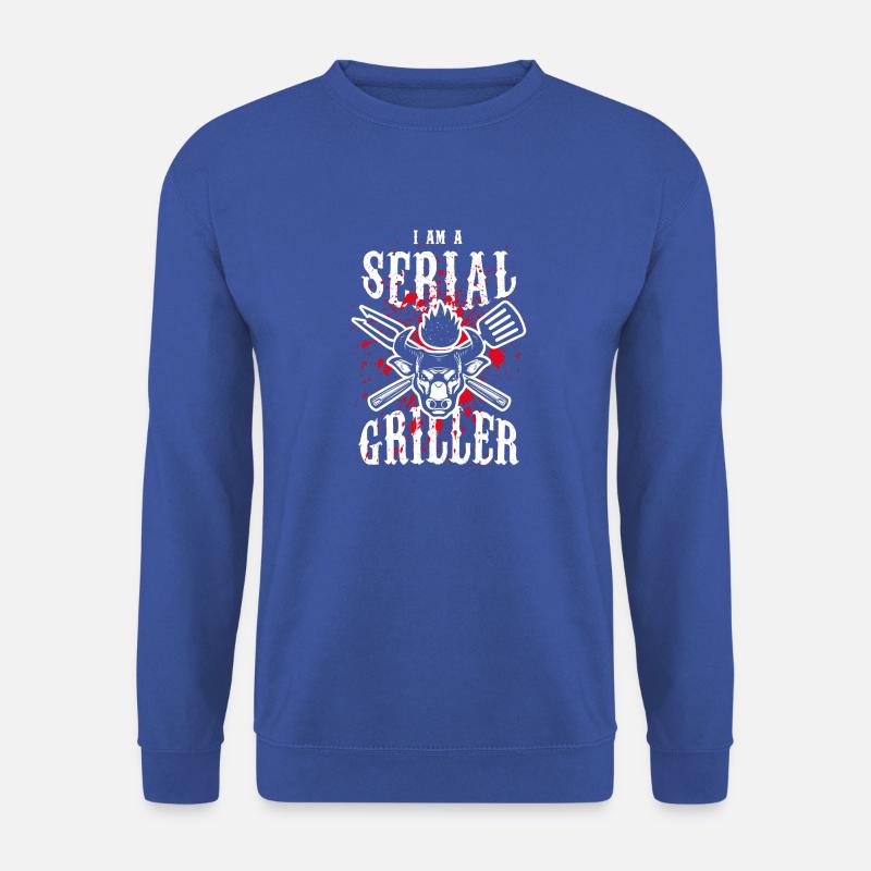 BBQ SeriengrillEr Grill - Unisex Pullover - Royalblau