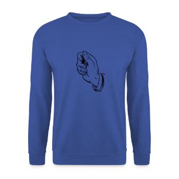 Main - Sweat-shirt Unisexe - bleu royal - Devant - Alina (178cm) & Michal (187cm)