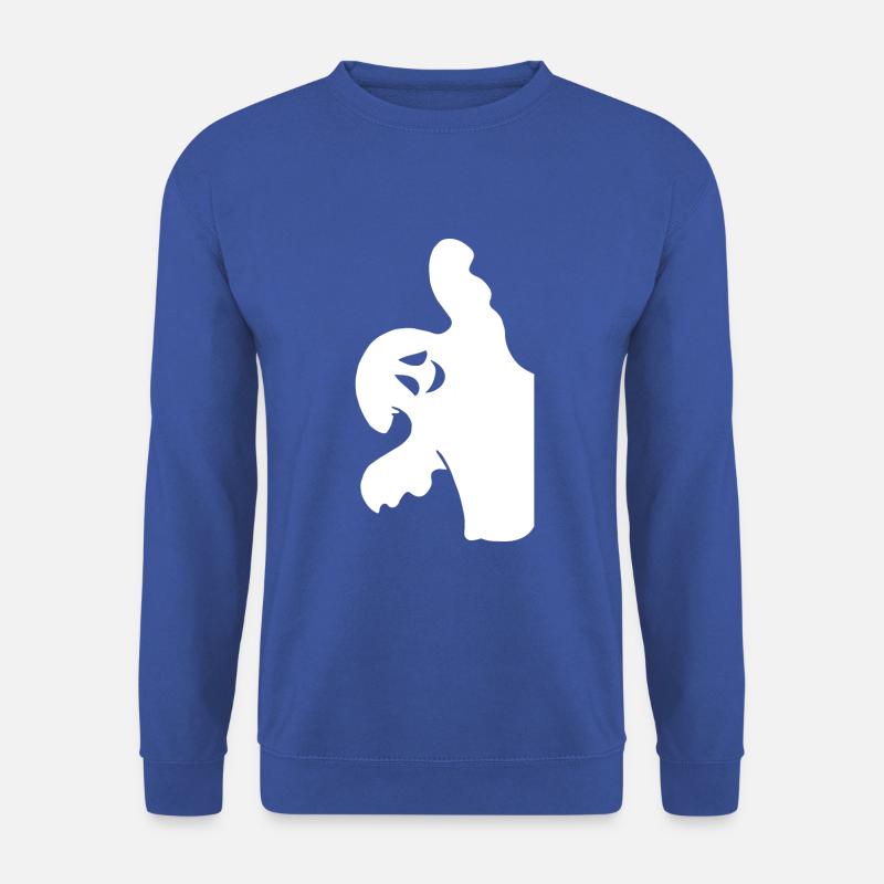 Halloween Geist Gespenst - Unisex Pullover - Royalblau