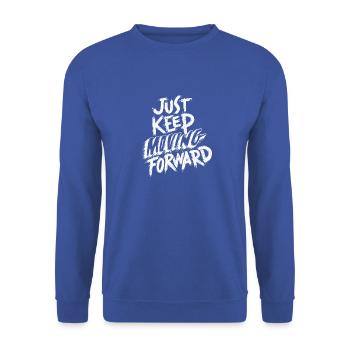 Il suffit de garder - Sweat-shirt Unisexe - bleu royal - Devant - Alina (178cm) & Michal (187cm)