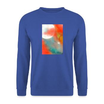Lunar Veil - Unisex Pullover - Royalblau - Vorne - Alina (178cm) & Michal (187cm)