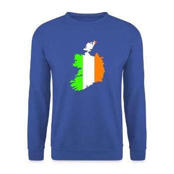 Pays d’Irlande - Sweat-shirt Unisexe - bleu royal - Devant - Alina (178cm) & Michal (187cm)