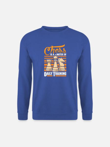 Schach Schachspieler Schachbrett - Unisex Pullover - Royalblau
