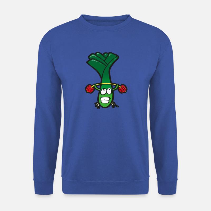 Trainierender Lauch - Unisex Pullover - Royalblau
