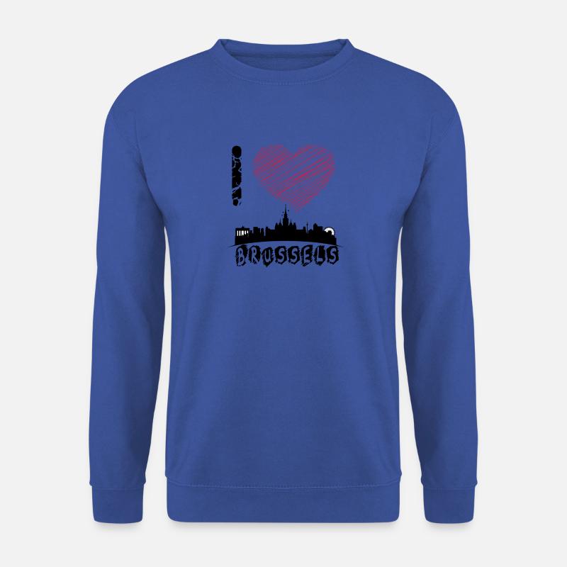 Brussels - Brülles - EU - Europe - Shirt - Unisex Pullover - Royalblau