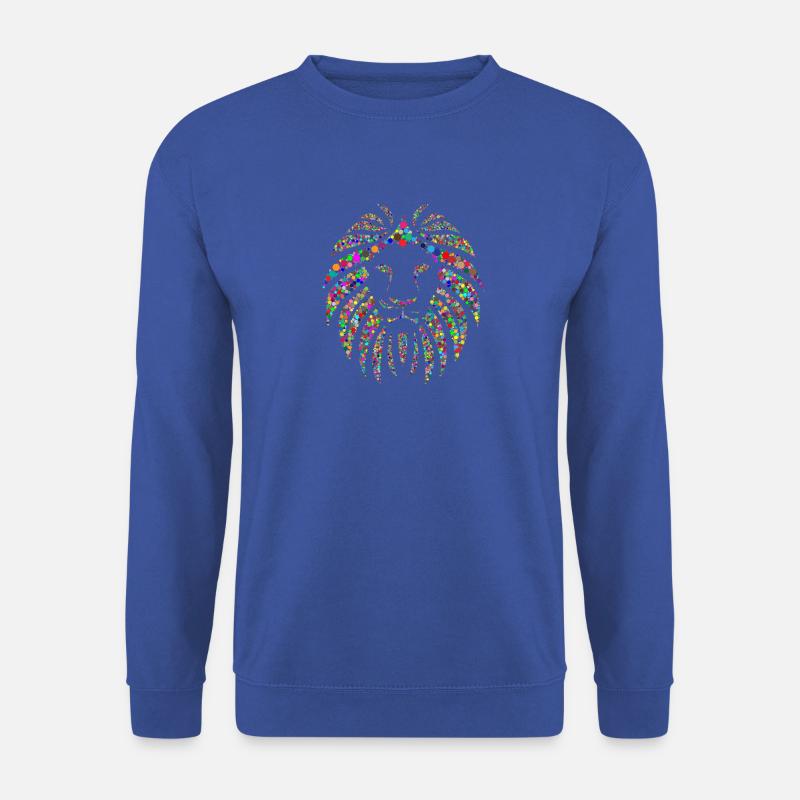 Löwe farbig modern cool - Unisex Pullover - Royalblau