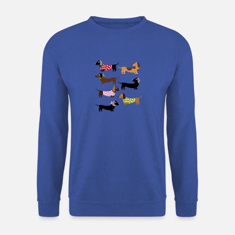 Teckel coloré - Sweat-shirt Unisexe - bleu royal