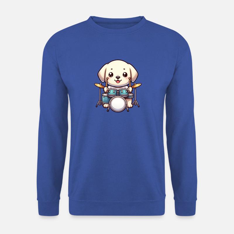 Labrador Drummer Drums - Unisex Pullover - Royalblau