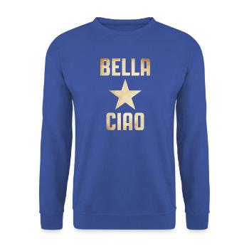 Partisanengesang - Unisex Pullover - Royalblau - Vorne - Alina (178cm) & Michal (187cm)
