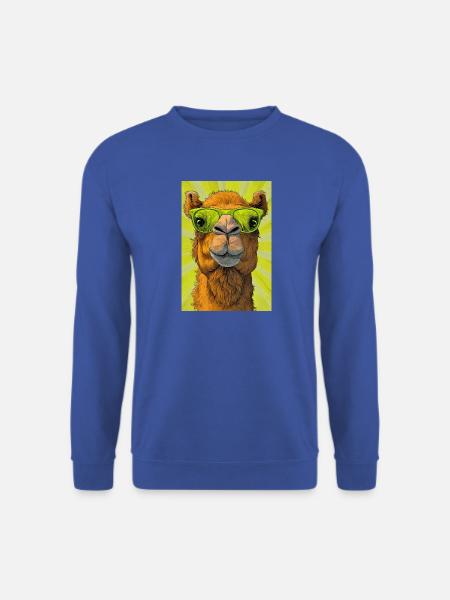 Kamel - Unisex Pullover - Royalblau