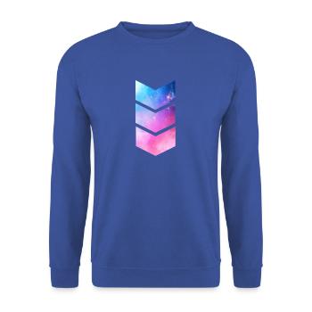 Glitzer und Glamour Pink Geschenk Geschenkidee - Unisex Pullover - Royalblau - Vorne - Alina (178cm) & Michal (187cm)
