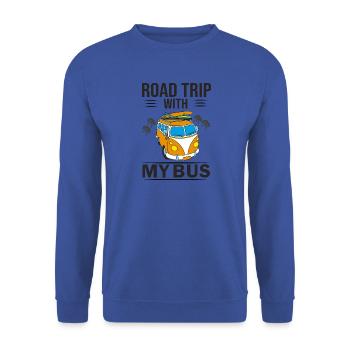 Road trip - Unisex Sweatshirt - royal blue - Front - Alina (178cm) & Michal (187cm)