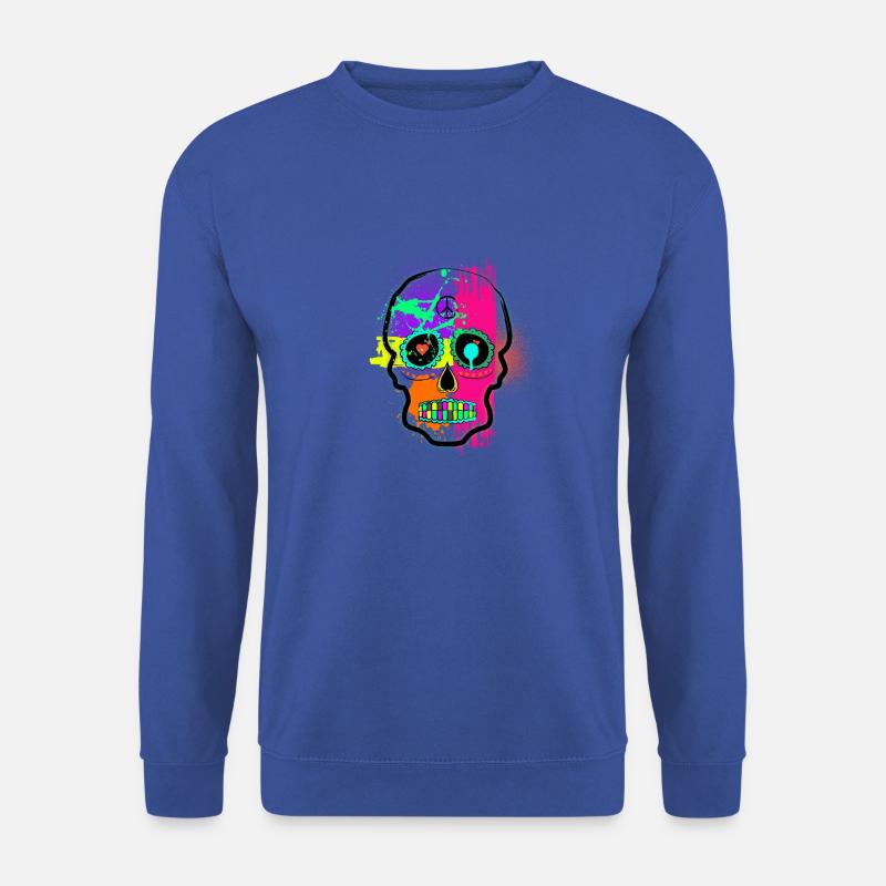 Graffiti-Schädel - Unisex Pullover - Royalblau